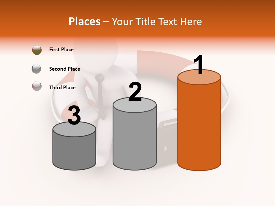 A Person Standing Next To A Life Preserver PowerPoint Template