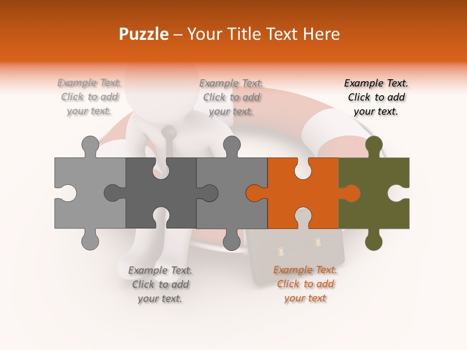 A Person Standing Next To A Life Preserver PowerPoint Template