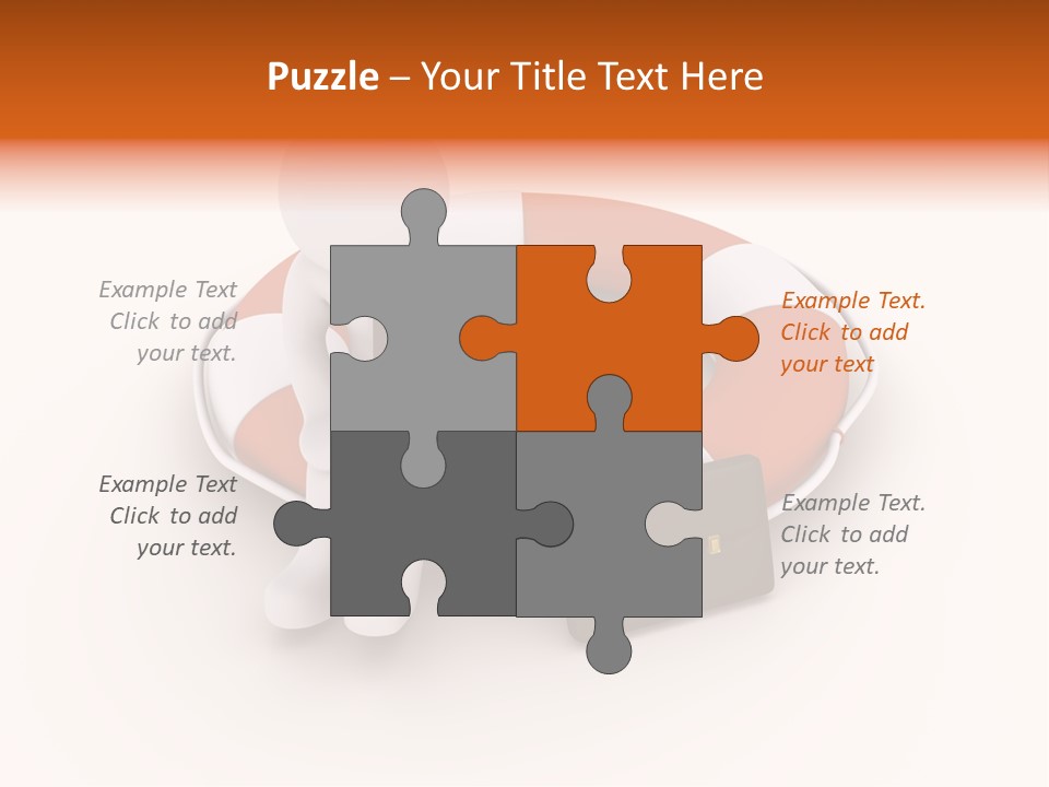 A Person Standing Next To A Life Preserver PowerPoint Template