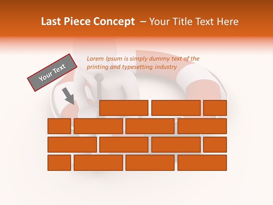 A Person Standing Next To A Life Preserver PowerPoint Template