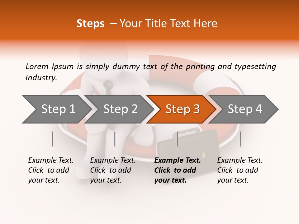 A Person Standing Next To A Life Preserver PowerPoint Template
