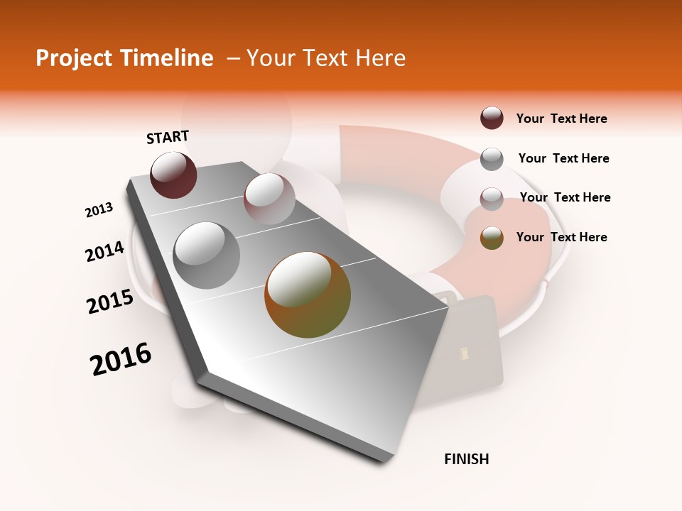 A Person Standing Next To A Life Preserver PowerPoint Template