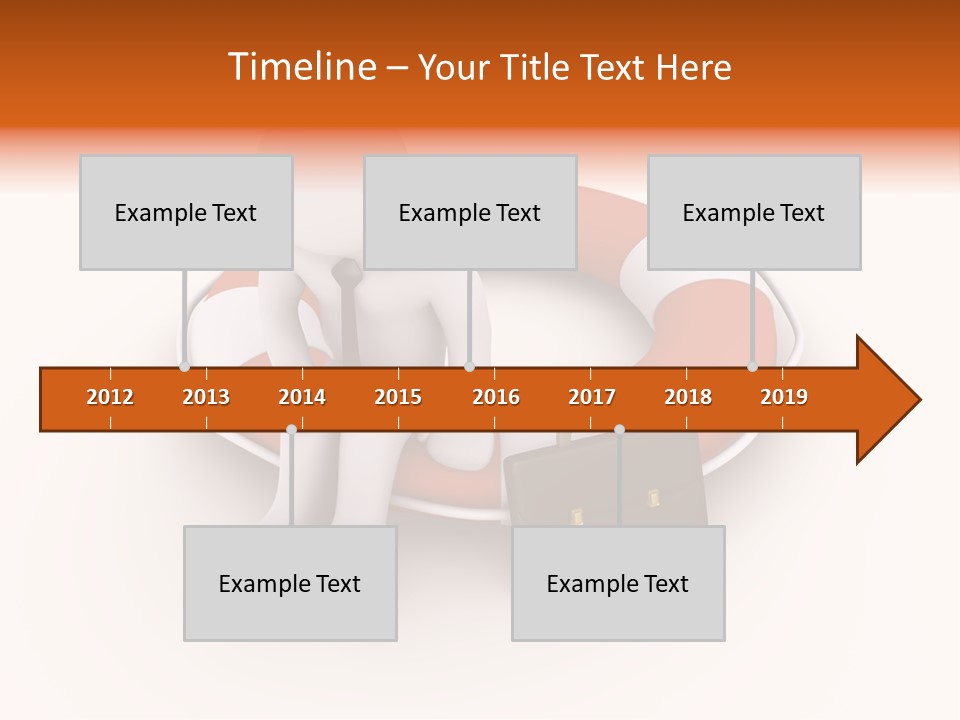 A Person Standing Next To A Life Preserver PowerPoint Template