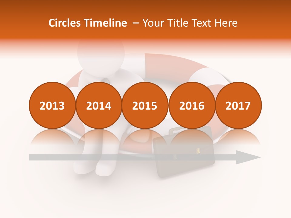 A Person Standing Next To A Life Preserver PowerPoint Template