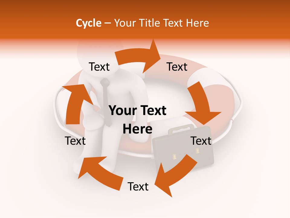 A Person Standing Next To A Life Preserver PowerPoint Template