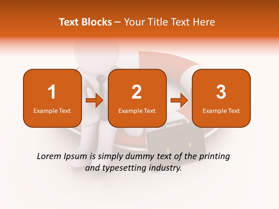 A Person Standing Next To A Life Preserver PowerPoint Template