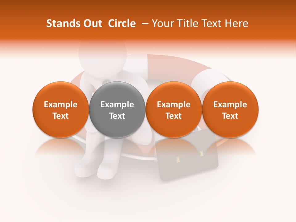 A Person Standing Next To A Life Preserver PowerPoint Template