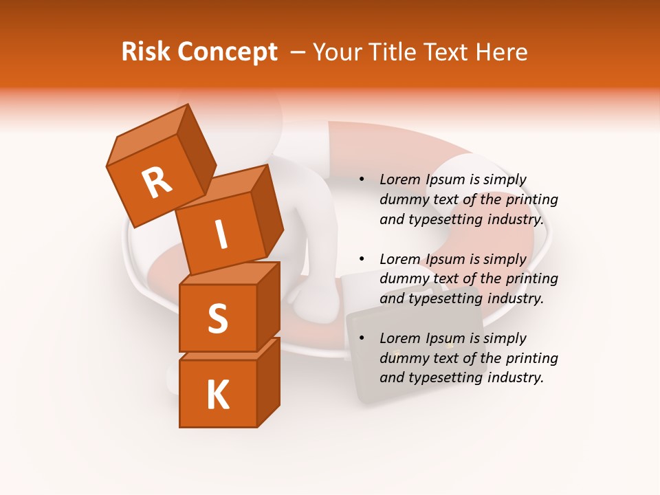 A Person Standing Next To A Life Preserver PowerPoint Template