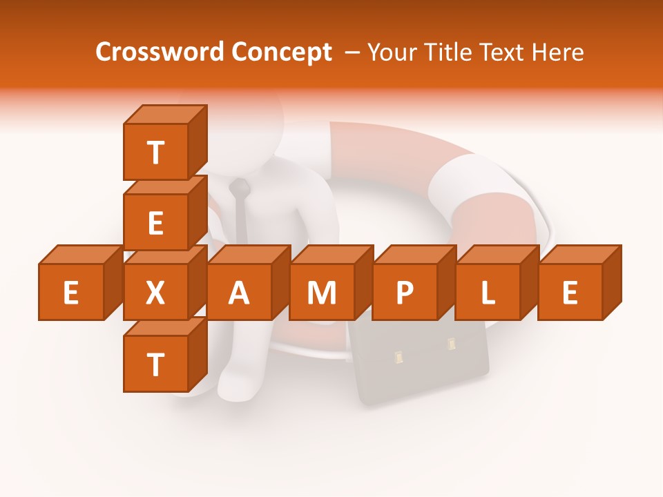 A Person Standing Next To A Life Preserver PowerPoint Template