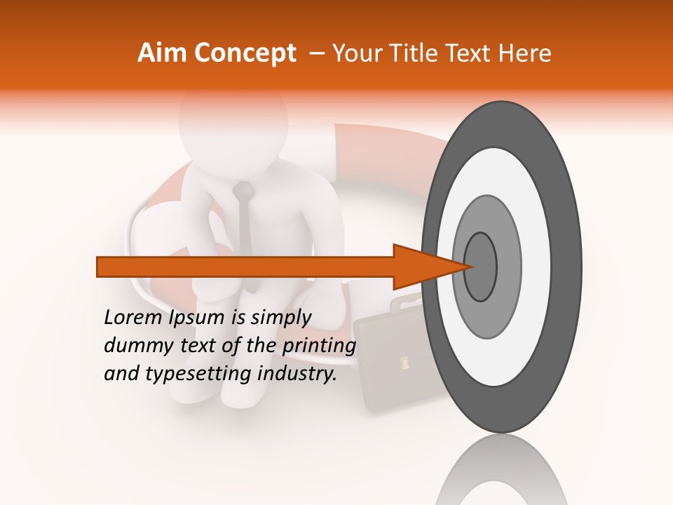 A Person Standing Next To A Life Preserver PowerPoint Template