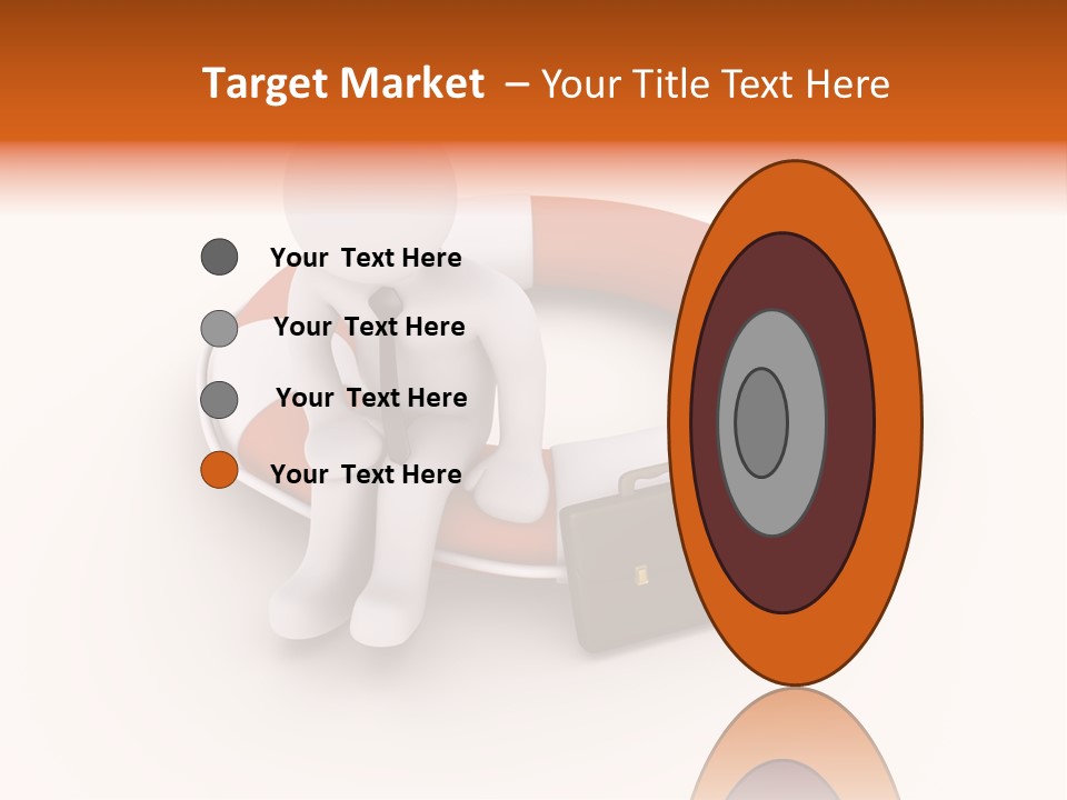 A Person Standing Next To A Life Preserver PowerPoint Template