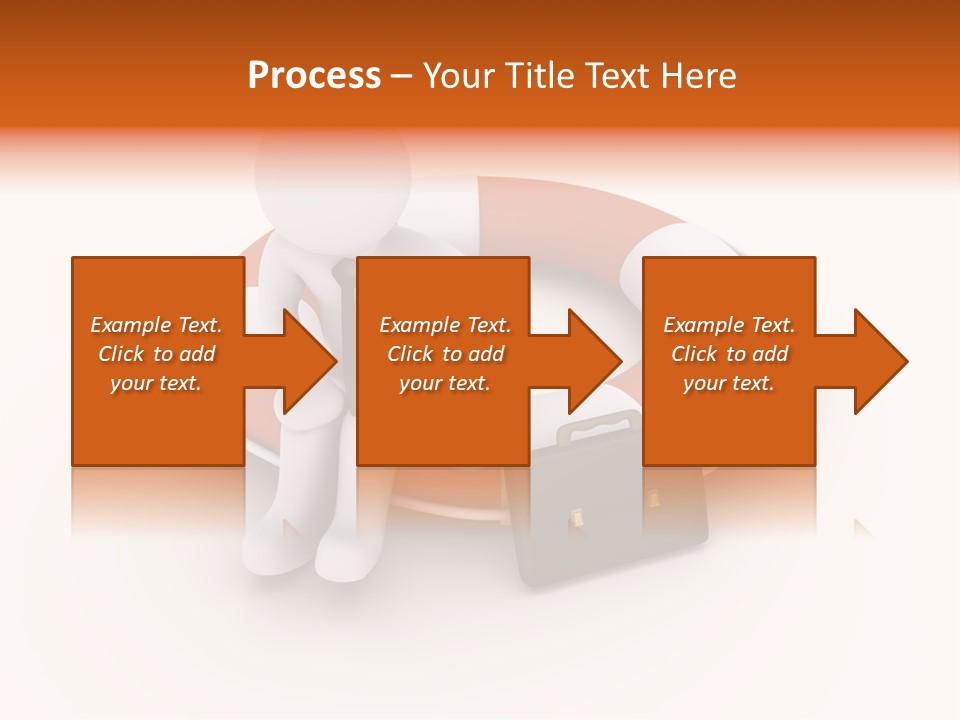 A Person Standing Next To A Life Preserver PowerPoint Template