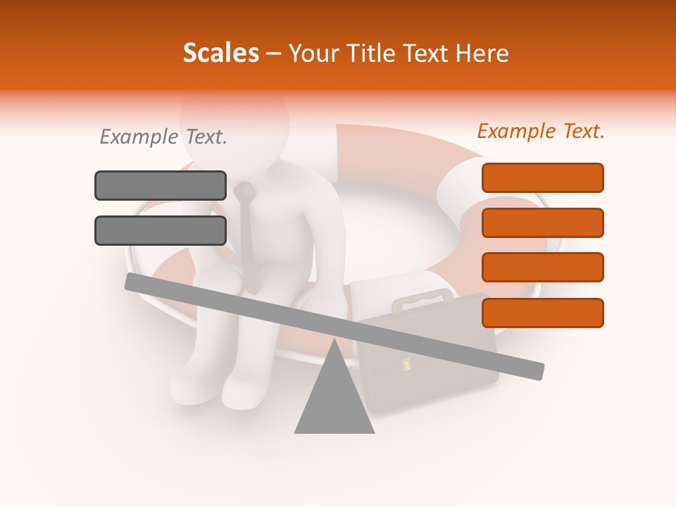 A Person Standing Next To A Life Preserver PowerPoint Template