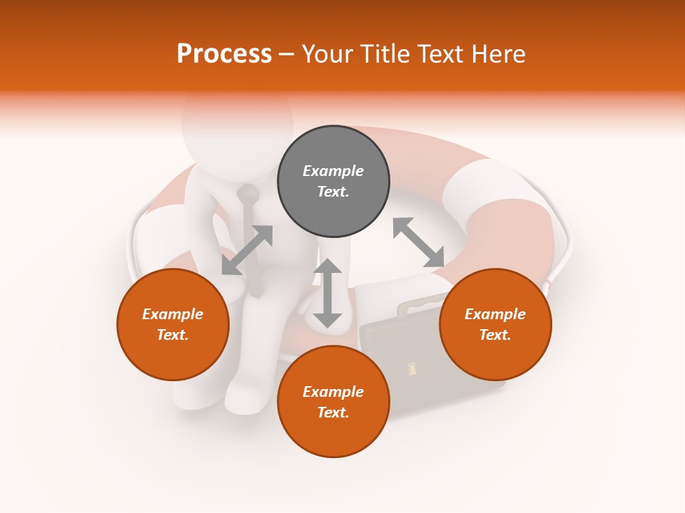 A Person Standing Next To A Life Preserver PowerPoint Template