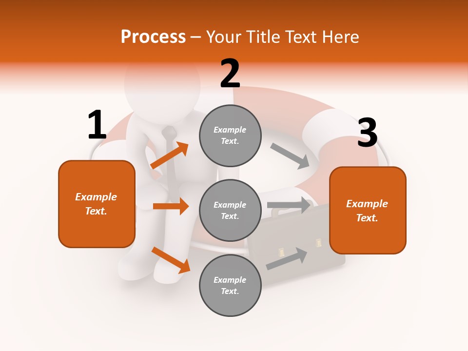 A Person Standing Next To A Life Preserver PowerPoint Template