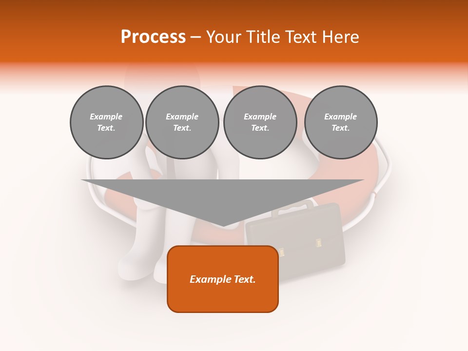 A Person Standing Next To A Life Preserver PowerPoint Template
