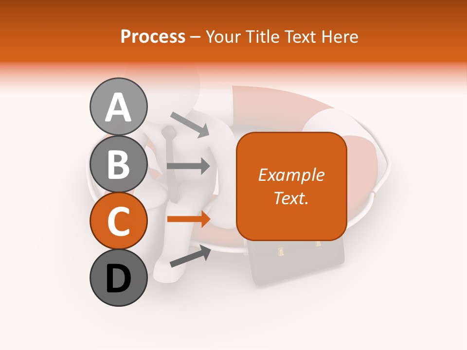 A Person Standing Next To A Life Preserver PowerPoint Template