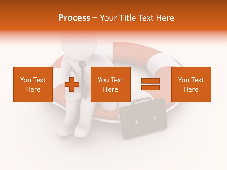A Person Standing Next To A Life Preserver PowerPoint Template
