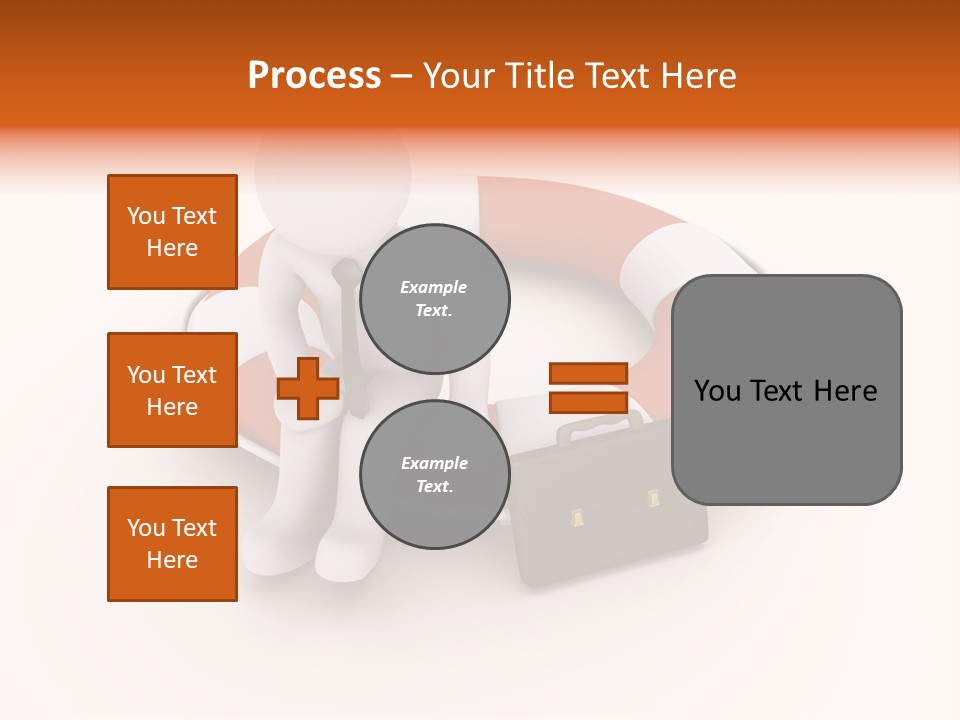 A Person Standing Next To A Life Preserver PowerPoint Template