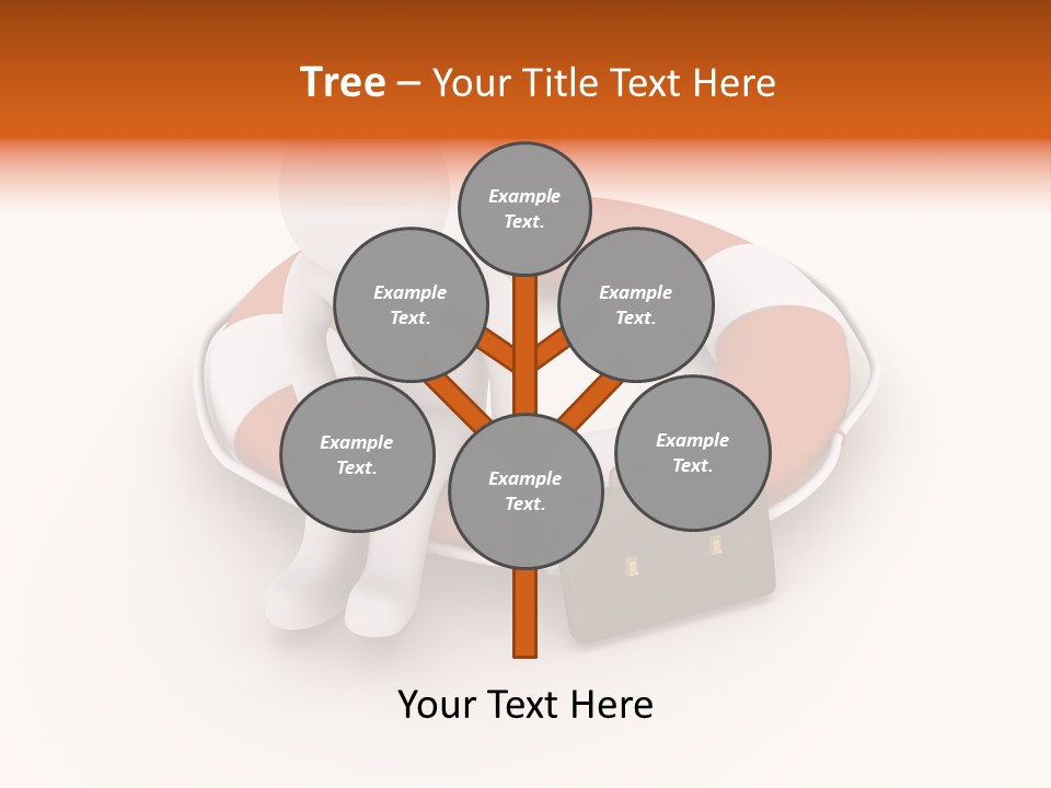 A Person Standing Next To A Life Preserver PowerPoint Template