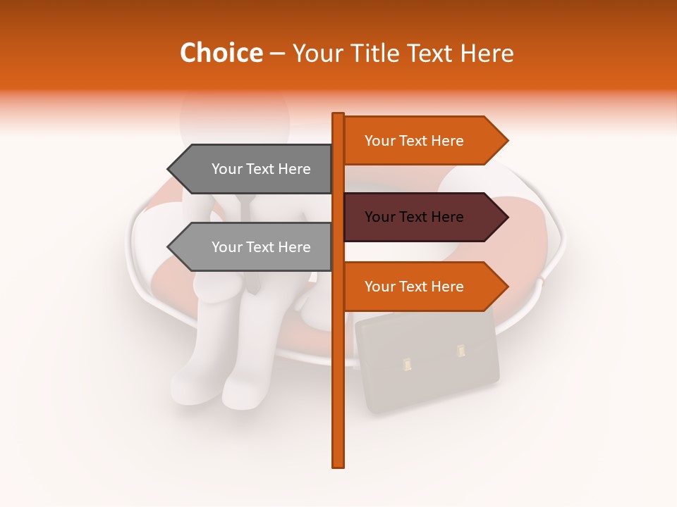 A Person Standing Next To A Life Preserver PowerPoint Template