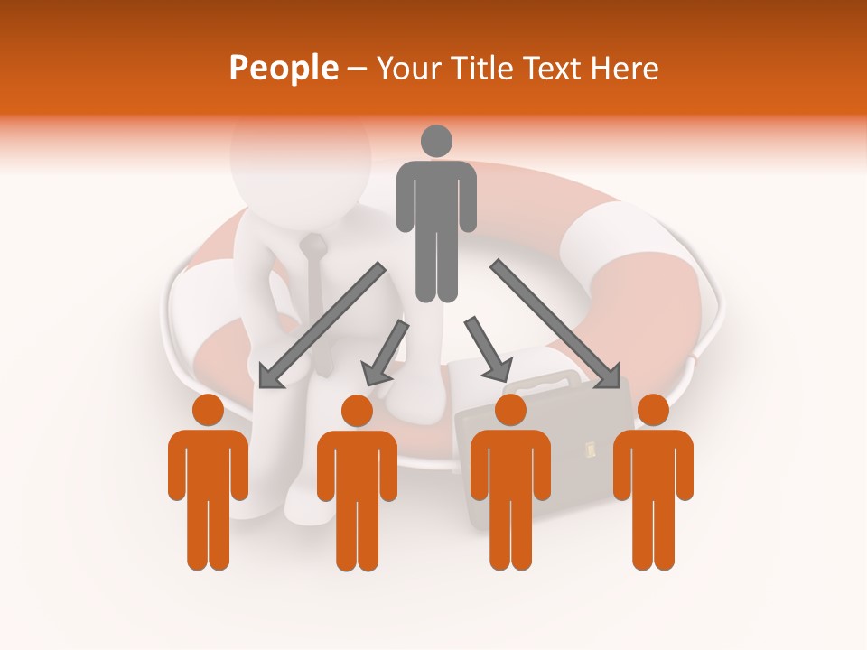 A Person Standing Next To A Life Preserver PowerPoint Template