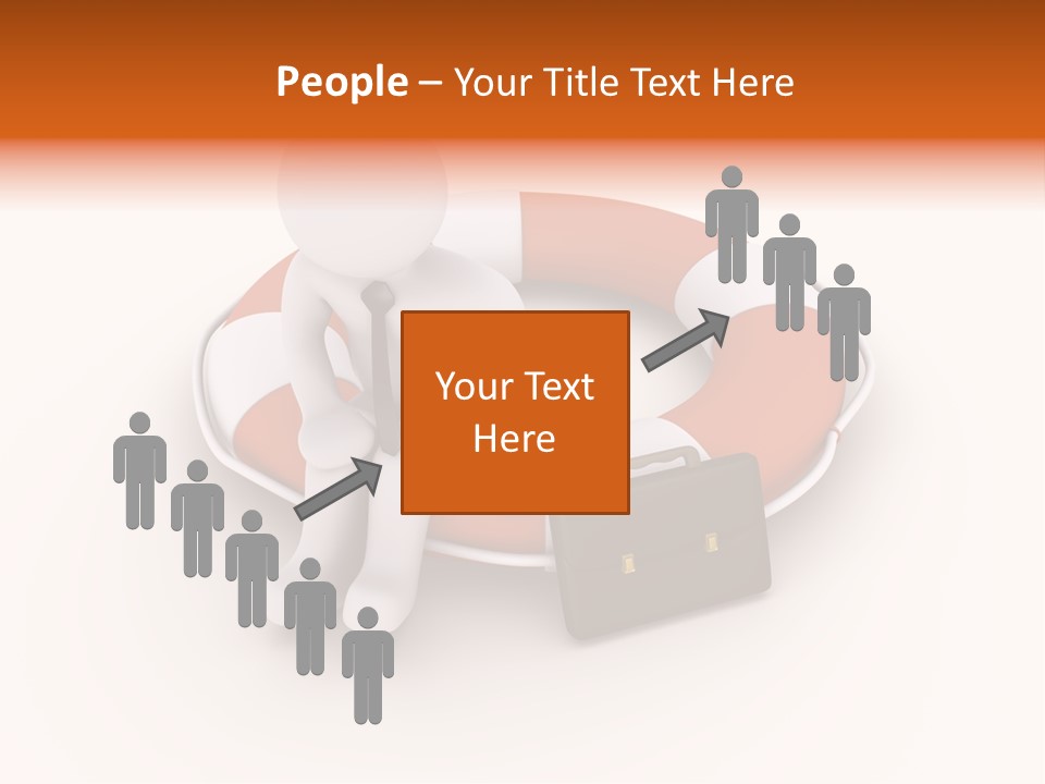 A Person Standing Next To A Life Preserver PowerPoint Template