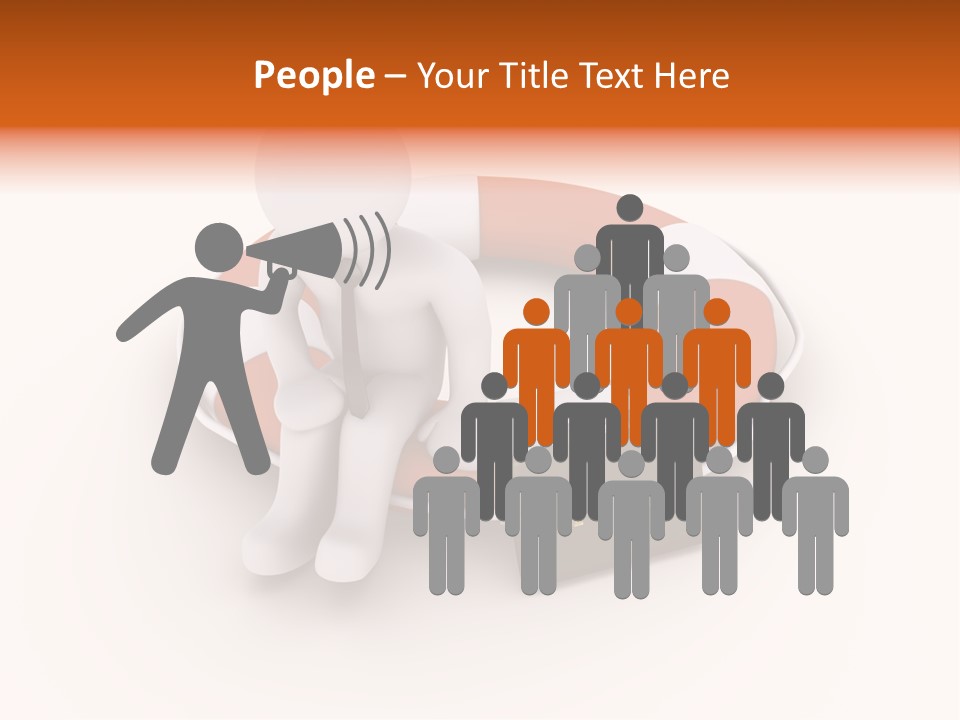 A Person Standing Next To A Life Preserver PowerPoint Template