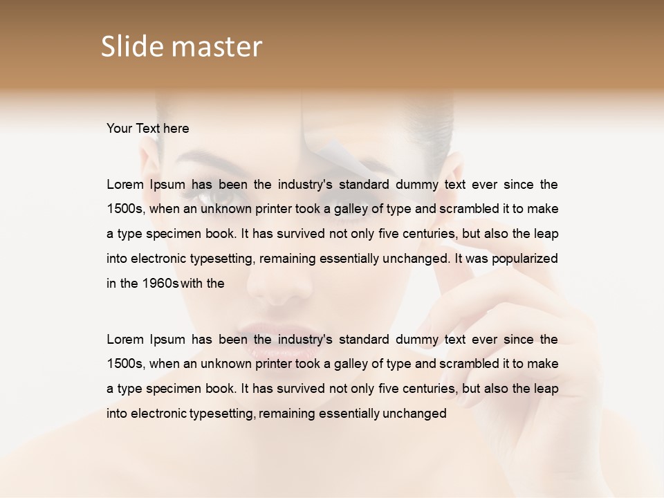 Hand  Cosmetics PowerPoint Template