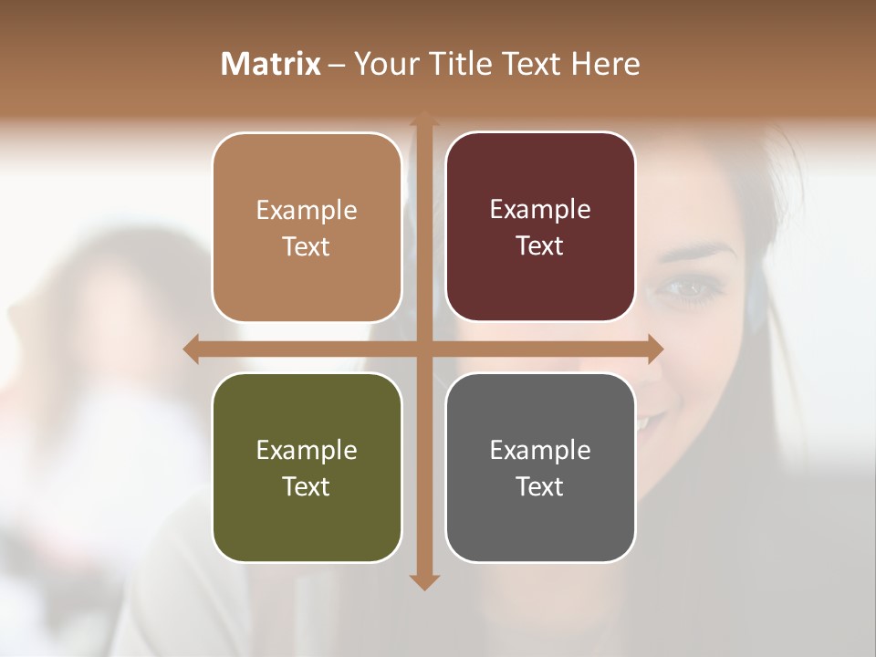 Agent Hispanic Microphone PowerPoint Template