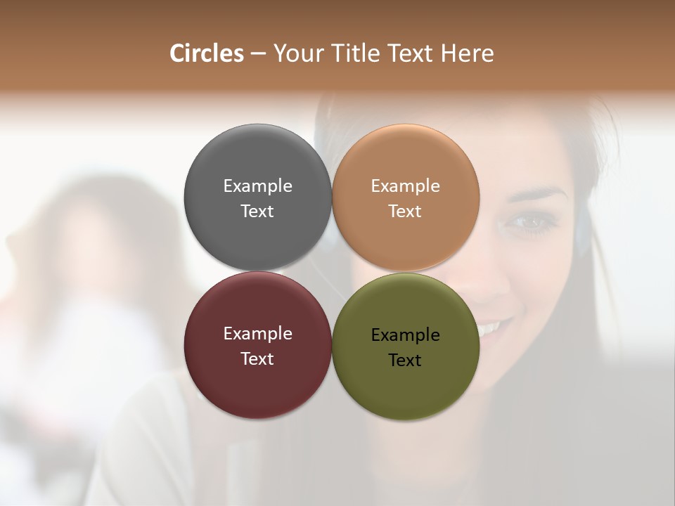 Agent Hispanic Microphone PowerPoint Template