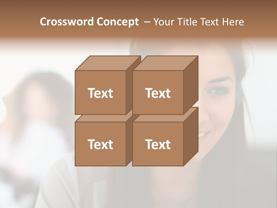 Agent Hispanic Microphone PowerPoint Template