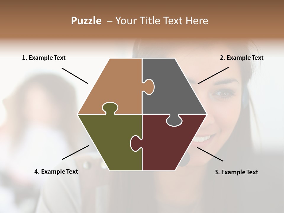 Agent Hispanic Microphone PowerPoint Template