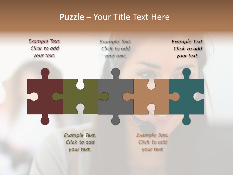 Agent Hispanic Microphone PowerPoint Template