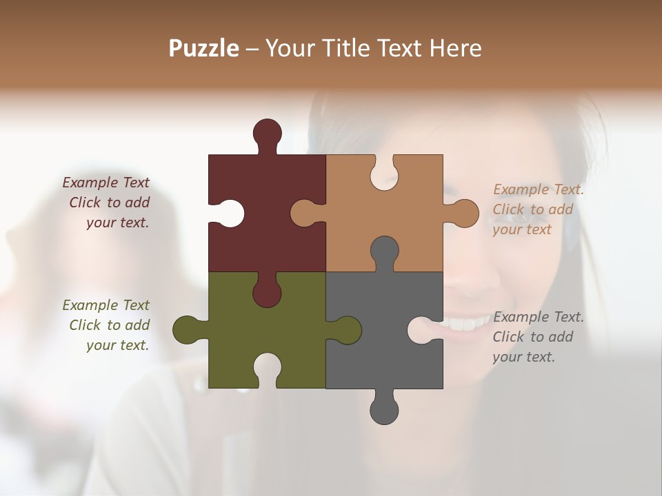 Agent Hispanic Microphone PowerPoint Template