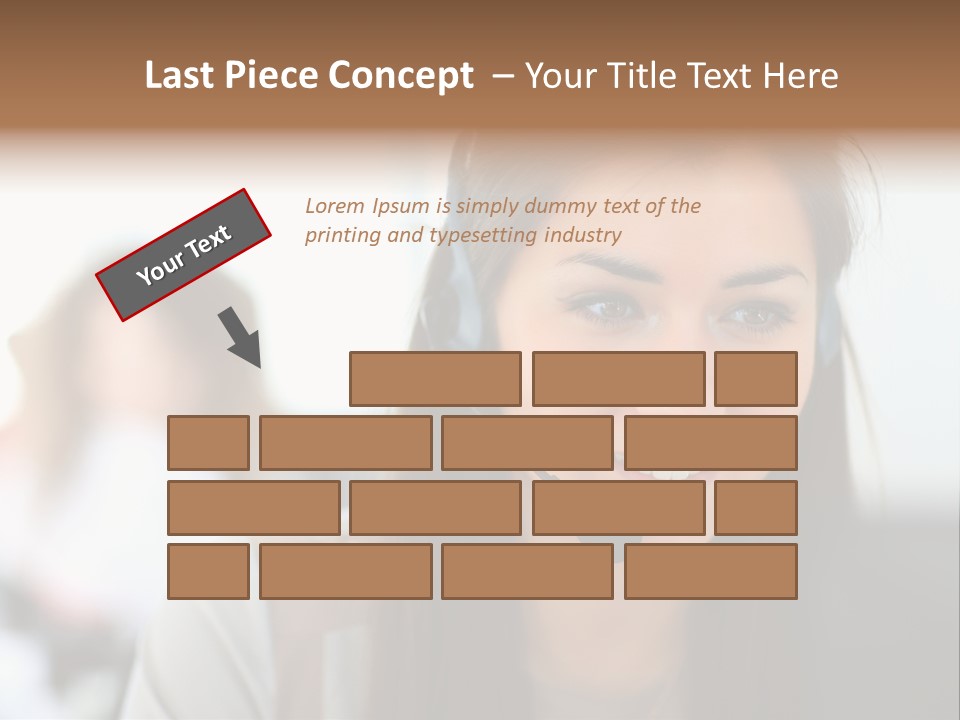 Agent Hispanic Microphone PowerPoint Template