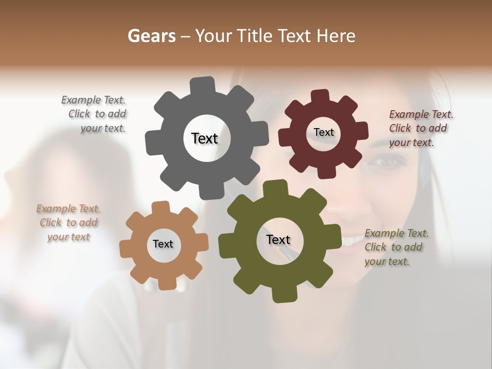 Agent Hispanic Microphone PowerPoint Template