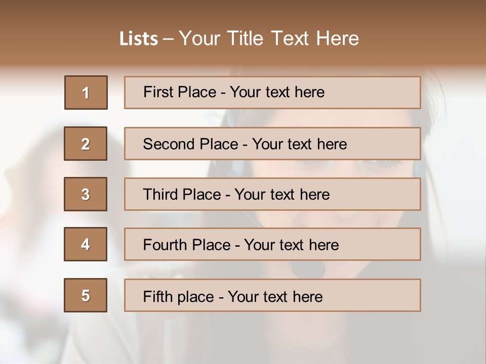 Agent Hispanic Microphone PowerPoint Template
