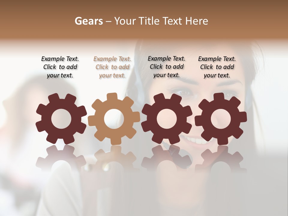 Agent Hispanic Microphone PowerPoint Template