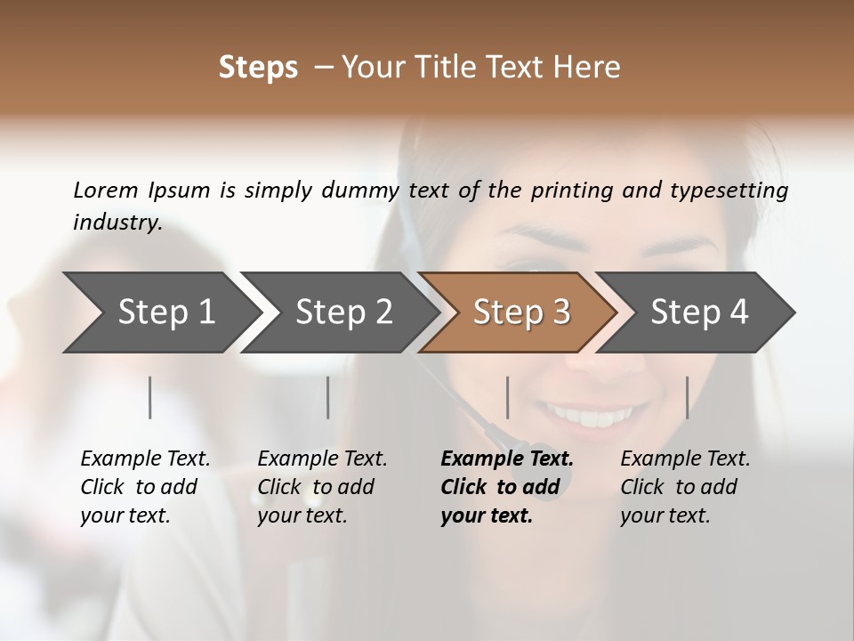 Agent Hispanic Microphone PowerPoint Template