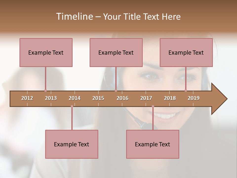 Agent Hispanic Microphone PowerPoint Template