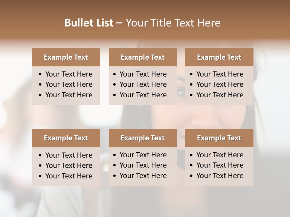 Agent Hispanic Microphone PowerPoint Template