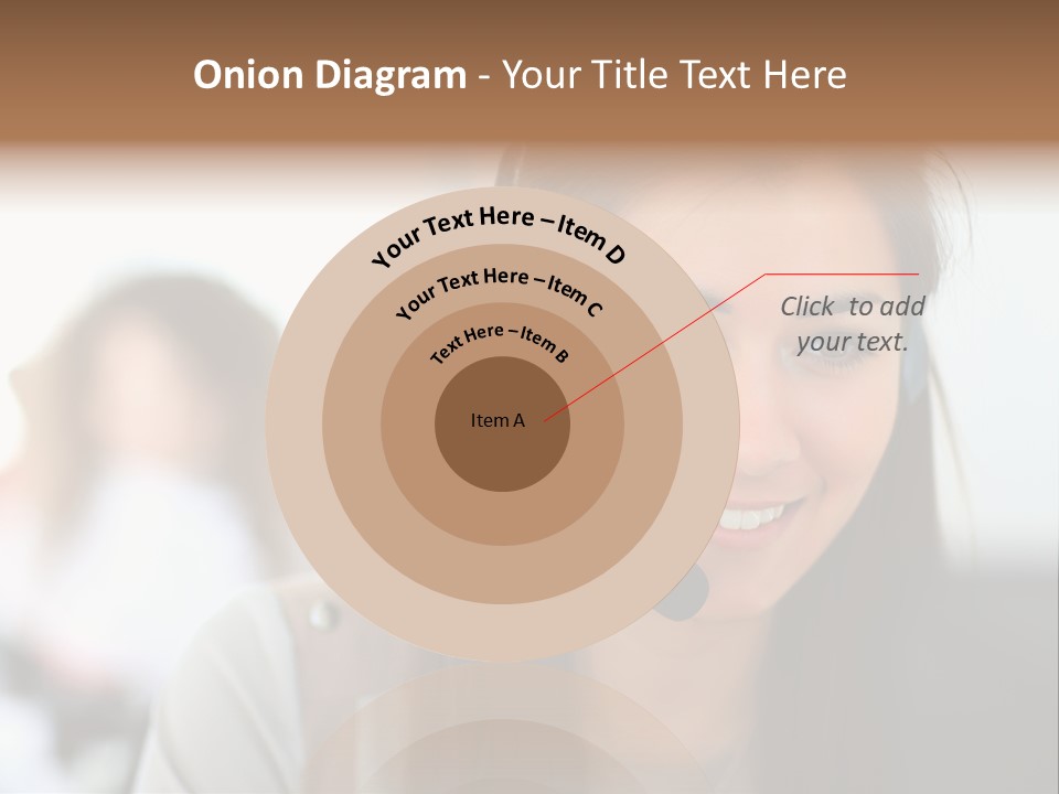 Agent Hispanic Microphone PowerPoint Template