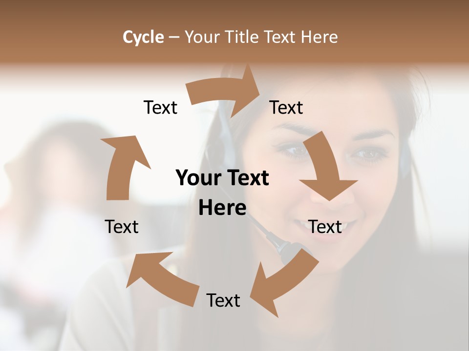 Agent Hispanic Microphone PowerPoint Template