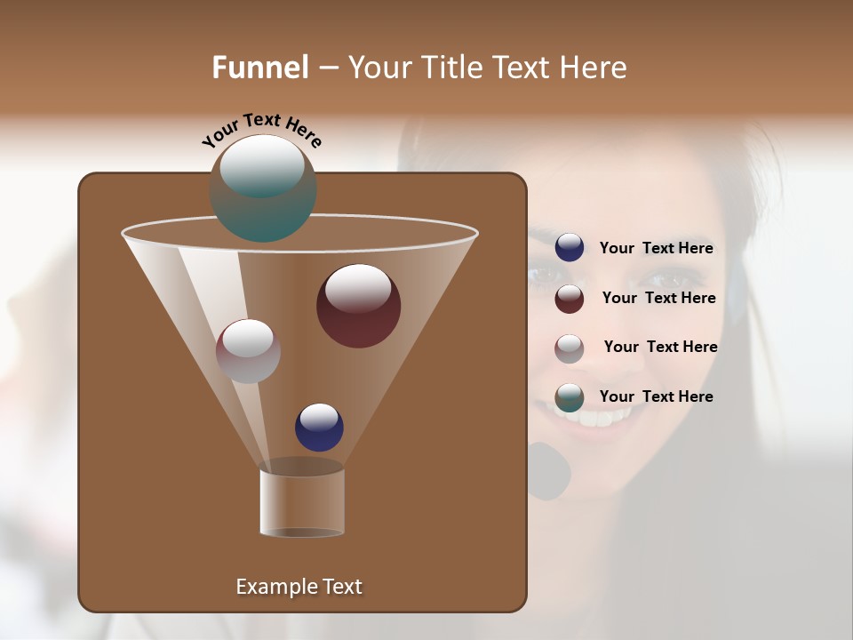 Agent Hispanic Microphone PowerPoint Template