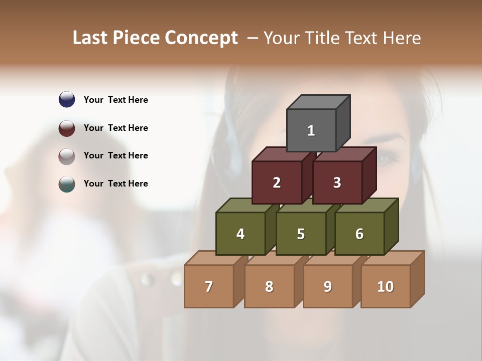 Agent Hispanic Microphone PowerPoint Template