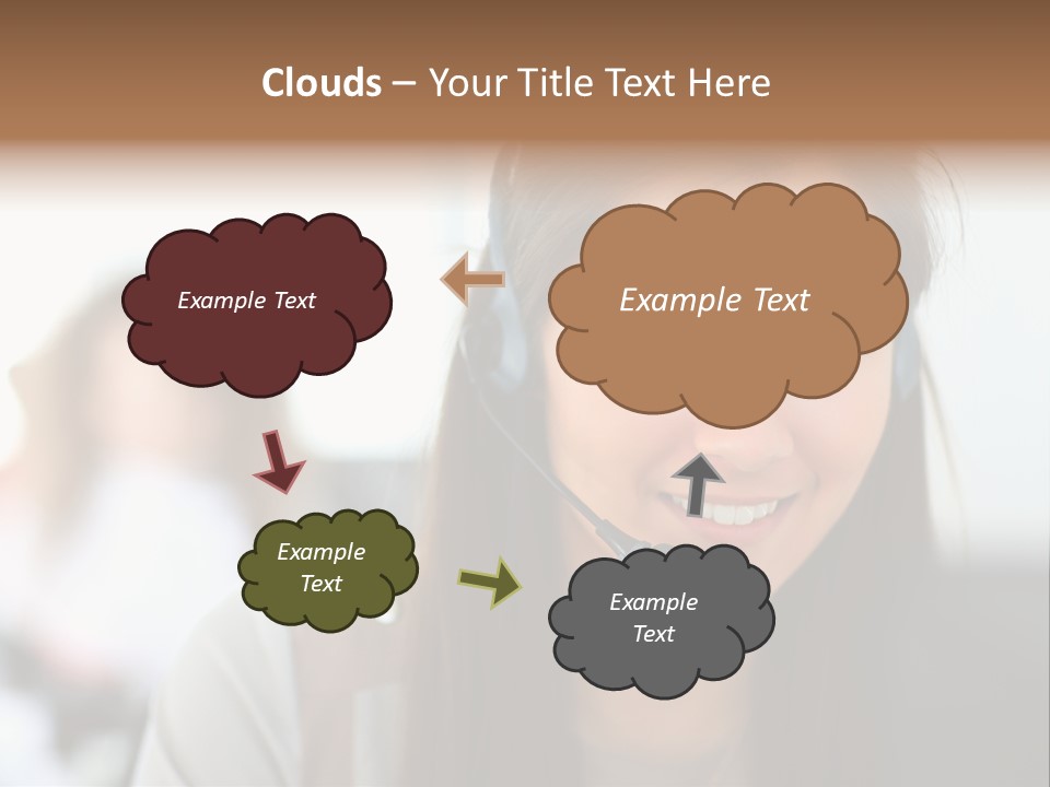 Agent Hispanic Microphone PowerPoint Template