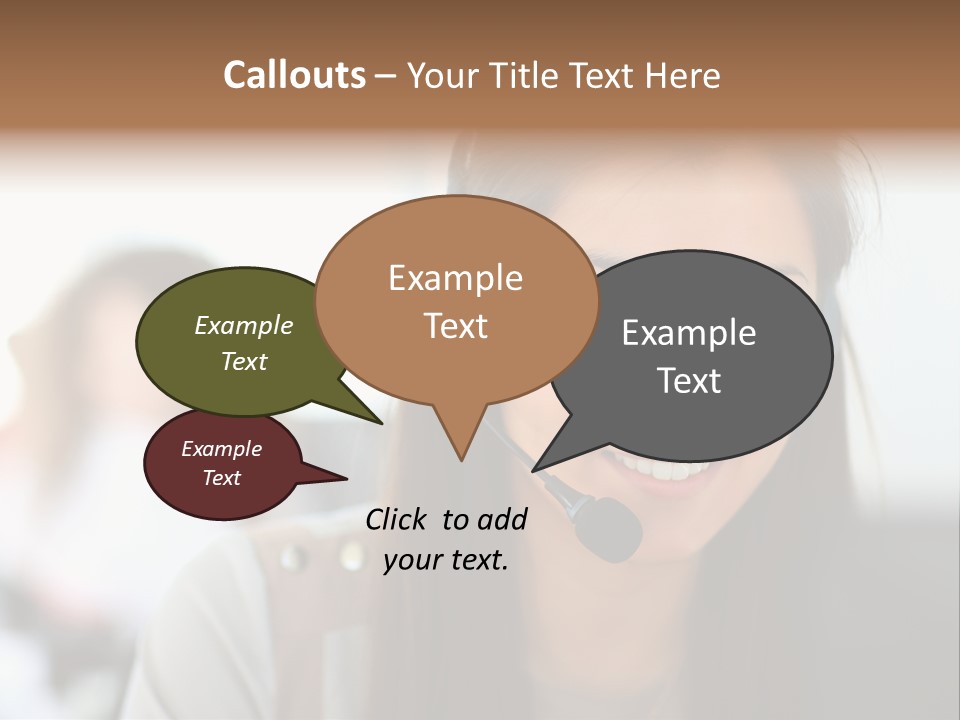 Agent Hispanic Microphone PowerPoint Template