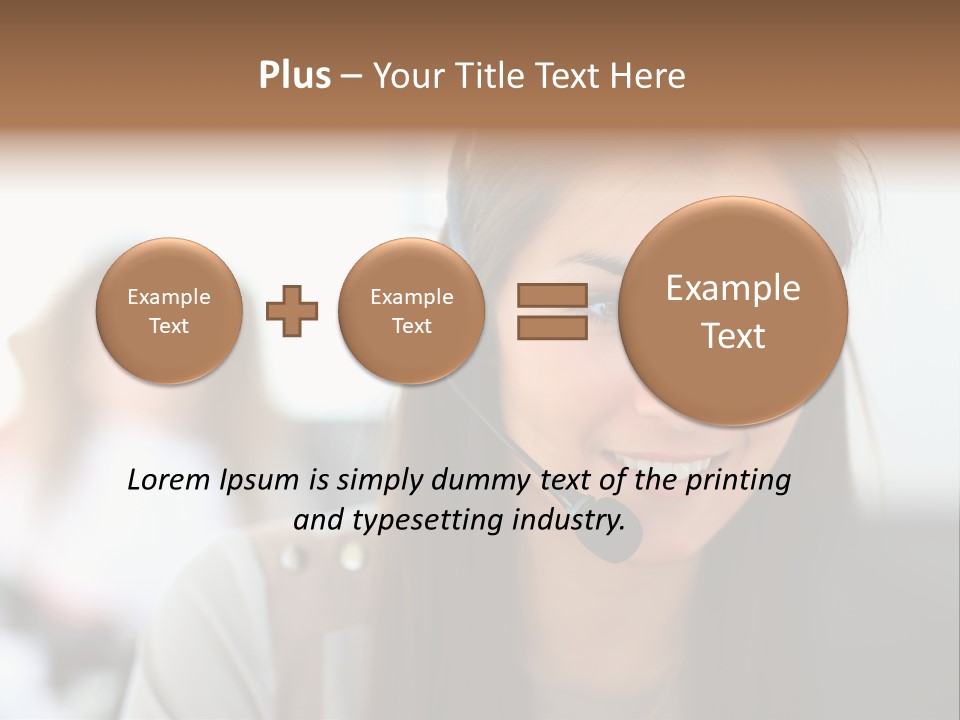 Agent Hispanic Microphone PowerPoint Template