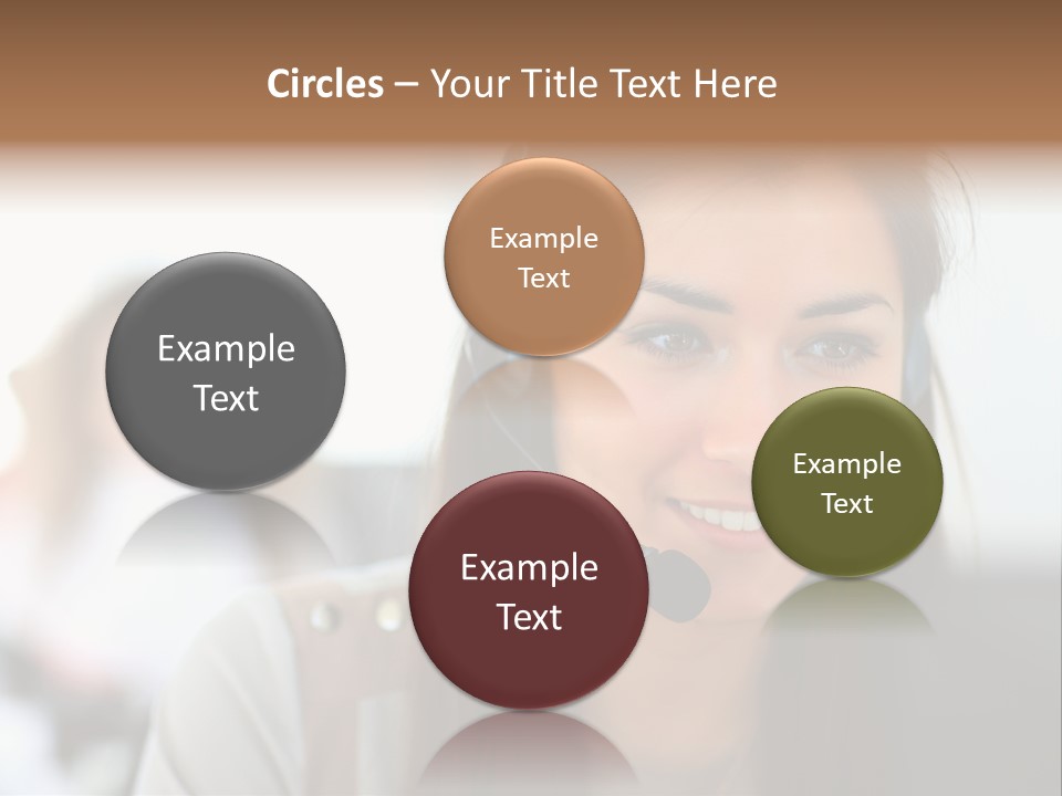 Agent Hispanic Microphone PowerPoint Template